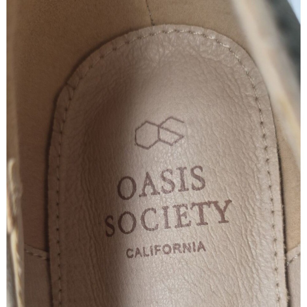 Oasis Society Chunky Heeled Platform Beige Shoes Size 10 new without box - Picture 5 of 7